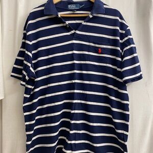 Polo by Ralph Lauren Men's Navy Striped Shirt